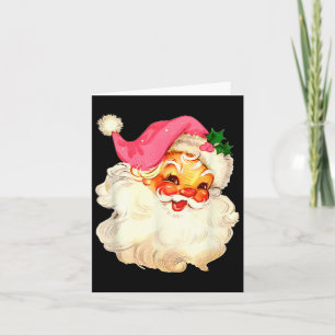 Weihnachtsmann Rosa Weihnachtsgesicht Alt Xmas Vin Karte