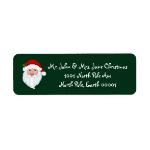 Weihnachtsmann-Rücksendeadressen-Aufkleber