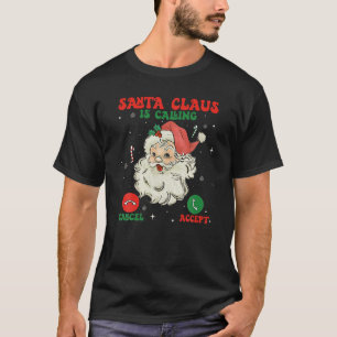 Weihnachtsmann ruft Weihnachts-Weihnachtscostu auf T-Shirt