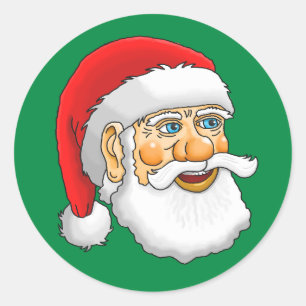 Weihnachtsmann Runder Aufkleber