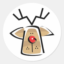 Weihnachtsmann Runder Aufkleber