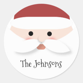 Weihnachtsmann Runder Aufkleber