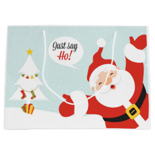 Weihnachtsmann - sagen Sie einfach gehen Große Geschenktüte