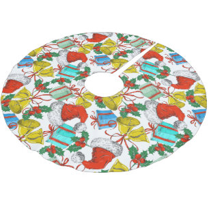 Weihnachtsmann-Sammlung Polyester Weihnachtsbaumdecke
