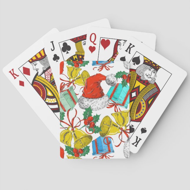 Weihnachtsmann-Sammlung Spielkarten (Rückseite)
