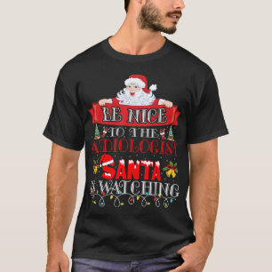 Weihnachtsmann Santa Claus Audiologe Geschenk T-Shirt