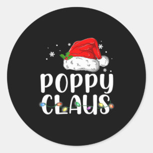 Weihnachtsmann Santa Claus passende Familie  Runder Aufkleber