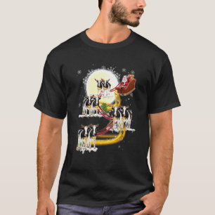 Weihnachtsmann Santa Claus reitet Milchkuh Kuh Xma T-Shirt