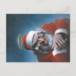 Weihnachtsmann Santa Claus von Sebastian Krüger Postkarte