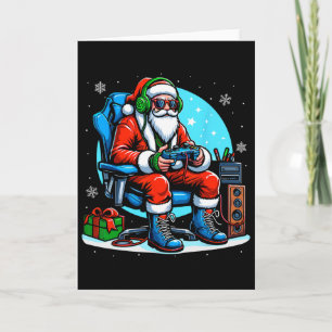 Weihnachtsmann Santa Gamer Xmas Lustiges Video Gam Karte