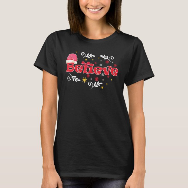 Weihnachtsmann Santa Glaube Xmas T-Shirt (Vorderseite)