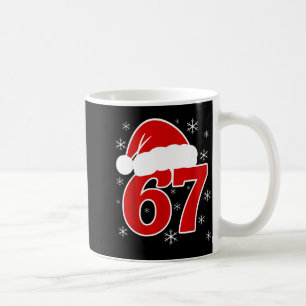 Weihnachtsmann Santa Hut Six Seven 6 7 67 Meme Gen Kaffeetasse