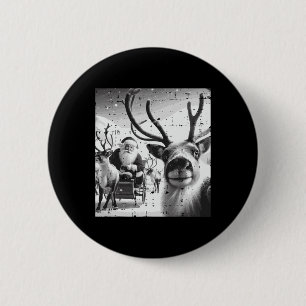 Weihnachtsmann Santa Selfie Funny Xmas Men Wom Button