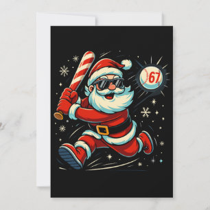 Weihnachtsmann schimpft über das 6-7 Weihnachts-Me Feiertagskarte