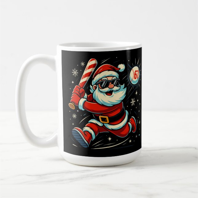 Weihnachtsmann schimpft über das 6-7 Weihnachts-Me Kaffeetasse (Links)