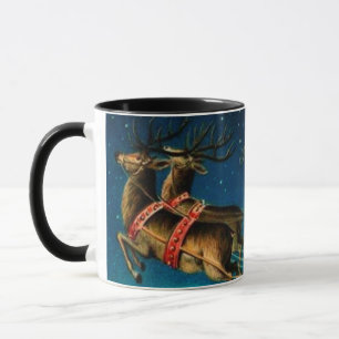Weihnachtsmann-Schlitten Weihnachten Feiertag im V Tasse