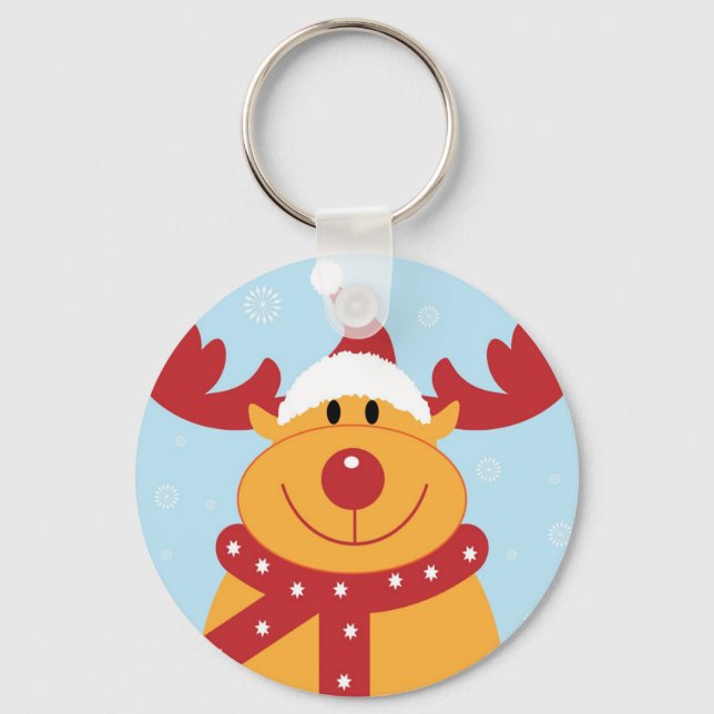 Weihnachtsmann Schlüsselanhänger (Vorderseite)