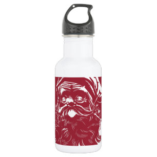 Weihnachtsmann-Schneeflocke-Weihnachtsrot Feiertag Edelstahlflasche