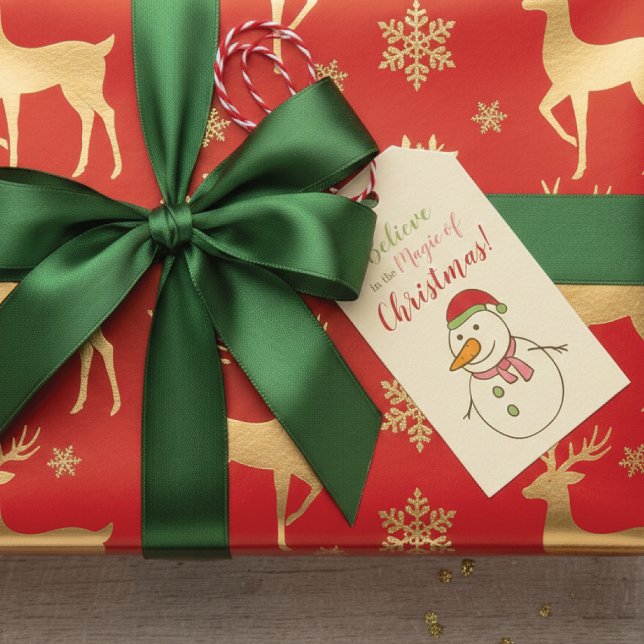 Weihnachtsmann-Schneemann Geschenkanhänger (Von Creator hochgeladen)