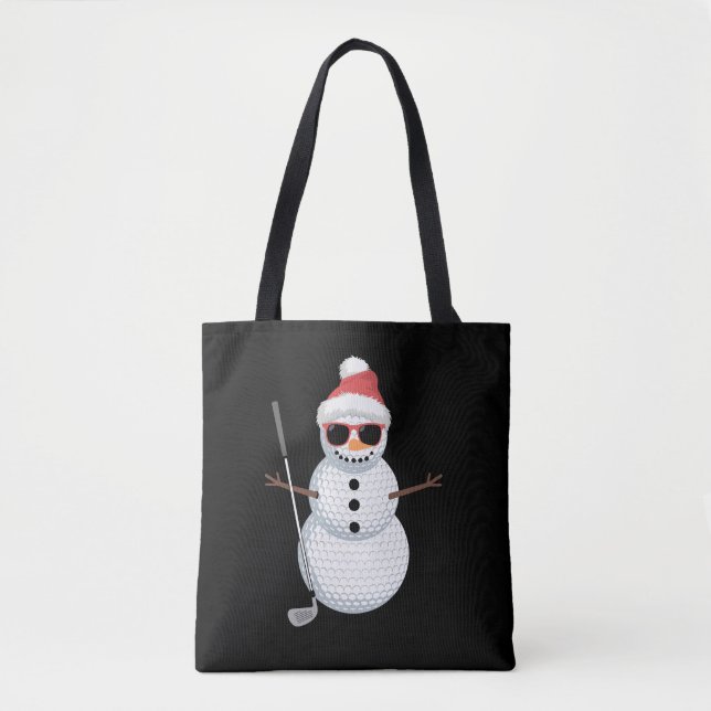 Weihnachtsmann Schneemann Golfball Weihnachtsgolfe (Vorderseite)