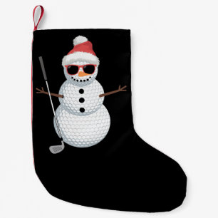Weihnachtsmann Schneemann Golfball Weihnachtsgolfe Kleiner Weihnachtsstrumpf