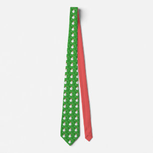 Weihnachtsmann-Schneemann-Muster Krawatte Grüne Kr