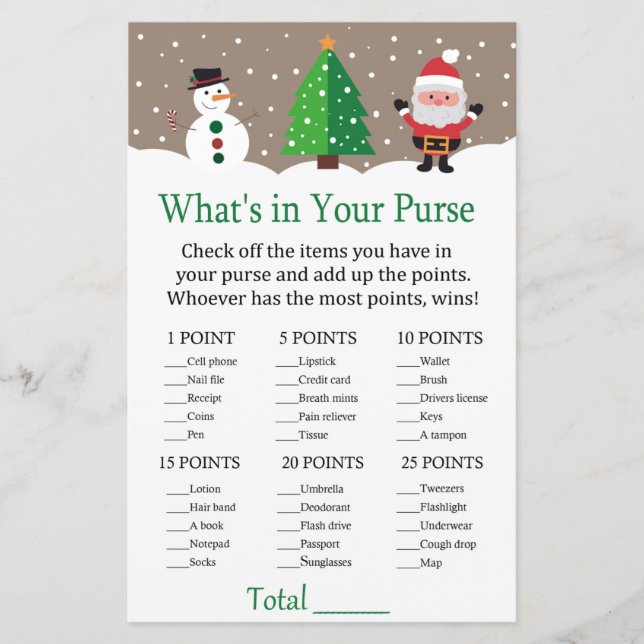 Weihnachtsmann, Schneemann Was ist in deinem Geldb (Vorderseite)