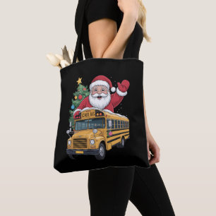 Weihnachtsmann-Schulbus-Weihnachtsbaum-Fahrer Xmas