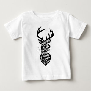 Weihnachtsmann, Schwarz & Weiß Baby T-shirt