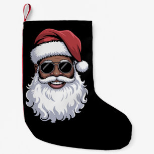 Weihnachtsmann Schwarz Xmas Santa Afro Afroamerika Kleiner Weihnachtsstrumpf