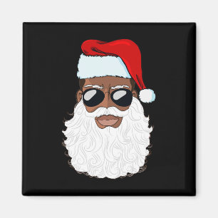 Weihnachtsmann Schwarz Xmas Santa Afro Afroamerika Magnet