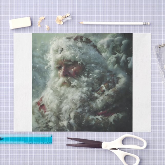 Weihnachtsmann Seidenpapier (Handwerk)