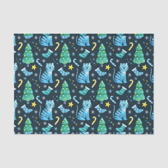 Weihnachtsmann Seidenpapier (Vorderseite)