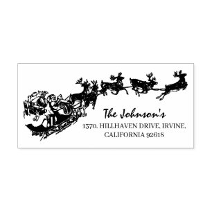 Weihnachtsmann Sleigh Permastempel