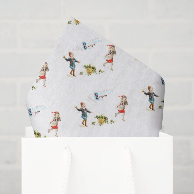 Weihnachtsmann - Snowball Spaß Seidenpapier (Geschenktüte)