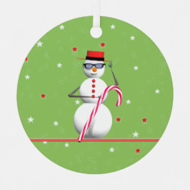 Weihnachtsmann Snowman Ornament Aus Metall