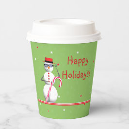 Weihnachtsmann Snowman Pappbecher