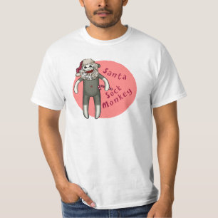 Weihnachtsmann-Sockenaffe T-Shirt