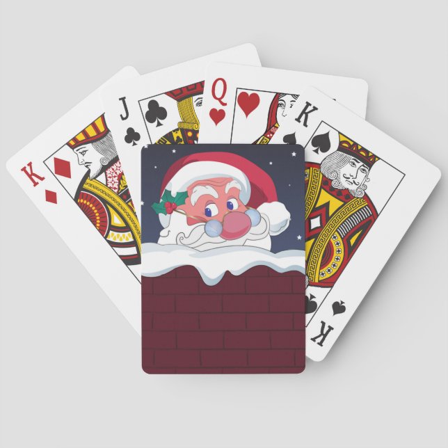 Weihnachtsmann Spielkarten (Rückseite)