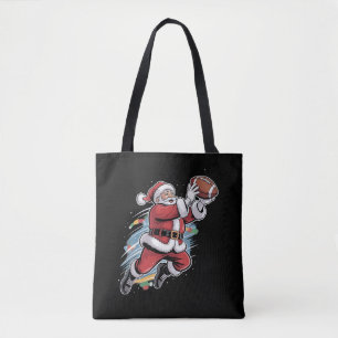 Weihnachtsmann spielt American Football Weihnachte