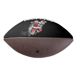 Weihnachtsmann spielt American Football Weihnachte