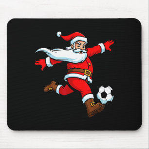 Weihnachtsmann spielt Fußball Weihnachts Sport Fra Mousepad
