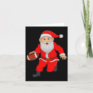 Weihnachtsmann spielt Fußball Xmas lustiger Srts P Karte