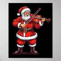 Weihnachtsmann spielt Geige Lustiger Geiger Geigen