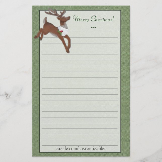Weihnachtsmann-Stationery Briefpapier (Vorderseite)