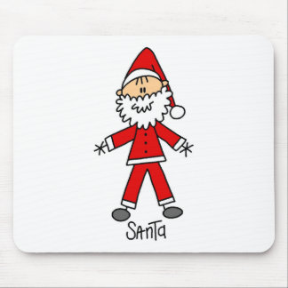 Weihnachtsmann-Strichmännchen Mousepad