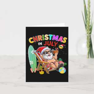 Weihnachtsmann Sungles Beach Weihnachten im Juli M Karte