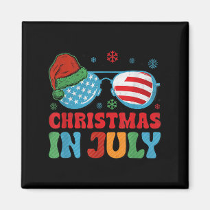Weihnachtsmann Sungles Beach Weihnachten im Juli M Magnet