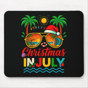 Weihnachtsmann Sungles Beach Weihnachten im Juli M Mousepad