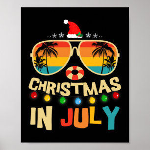 Weihnachtsmann Sungles Beach Weihnachten im Juli M Poster
